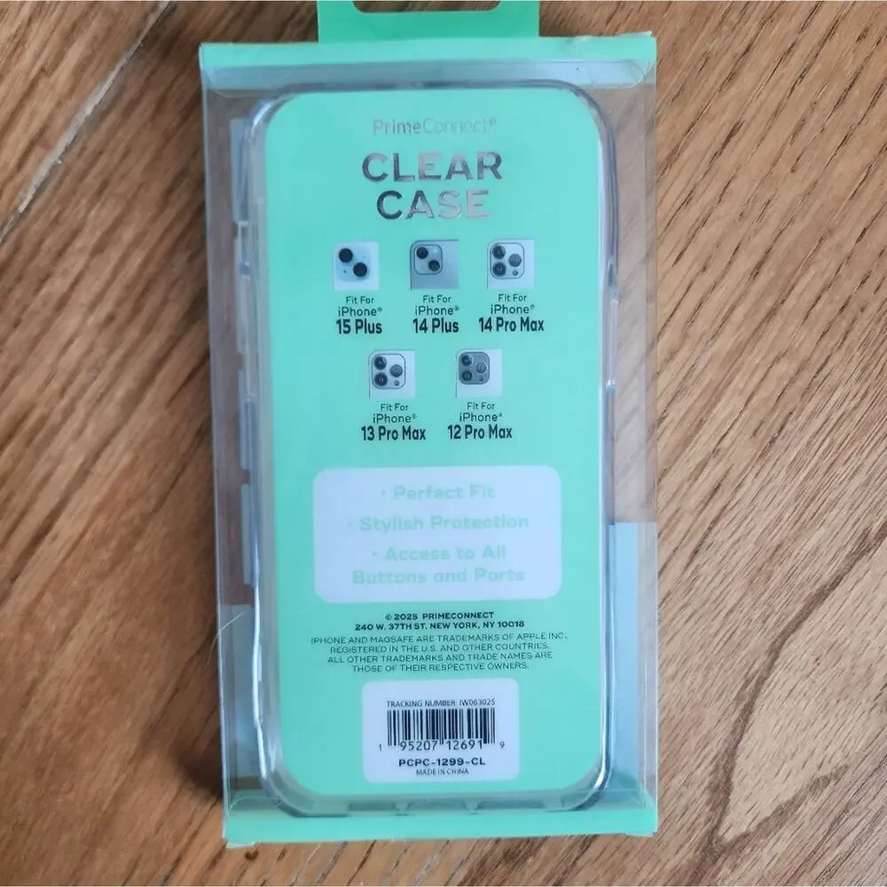 New in Box Prime Connect iPhone Clear Cell Phone Case 2025